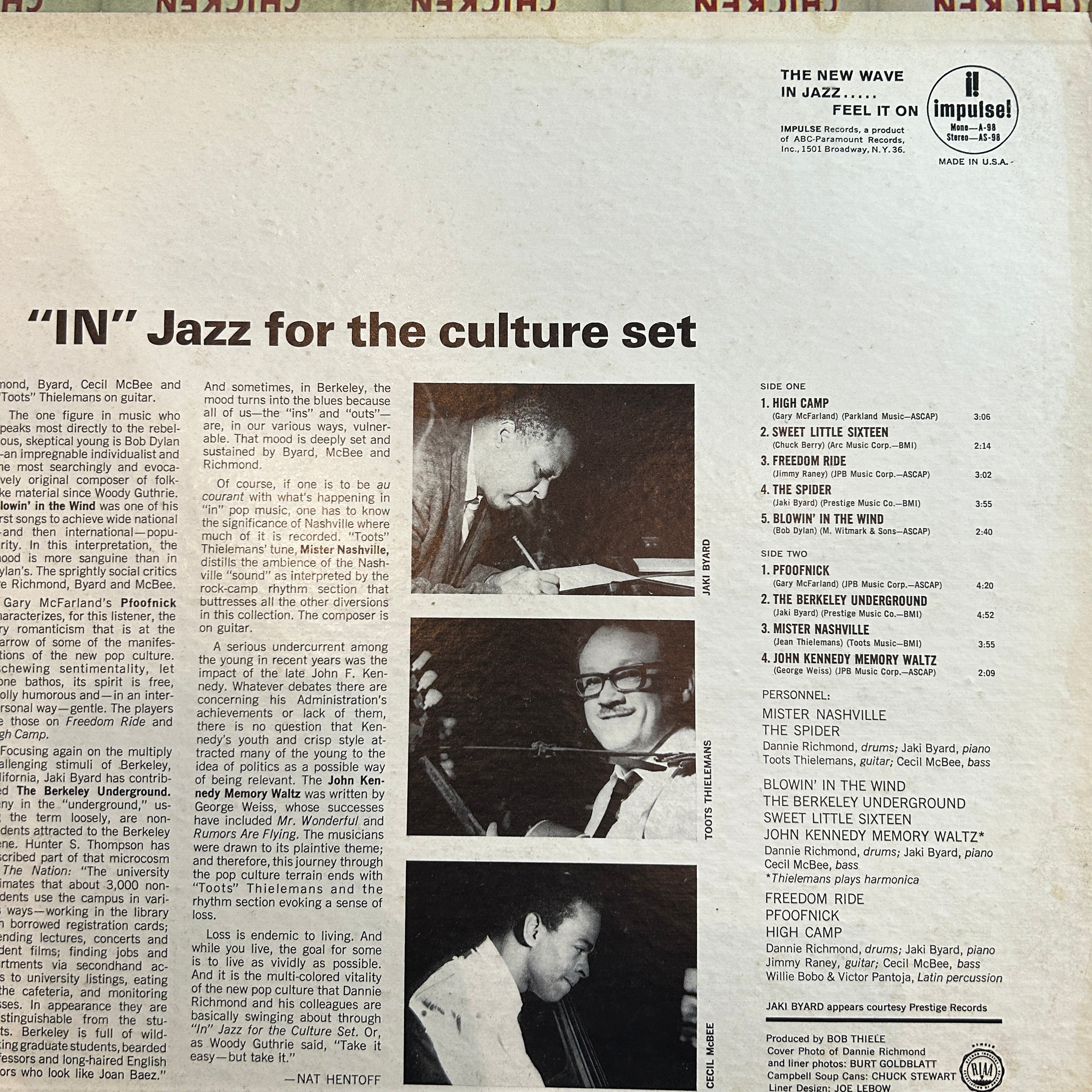 "In" Jazz For The Culture Set